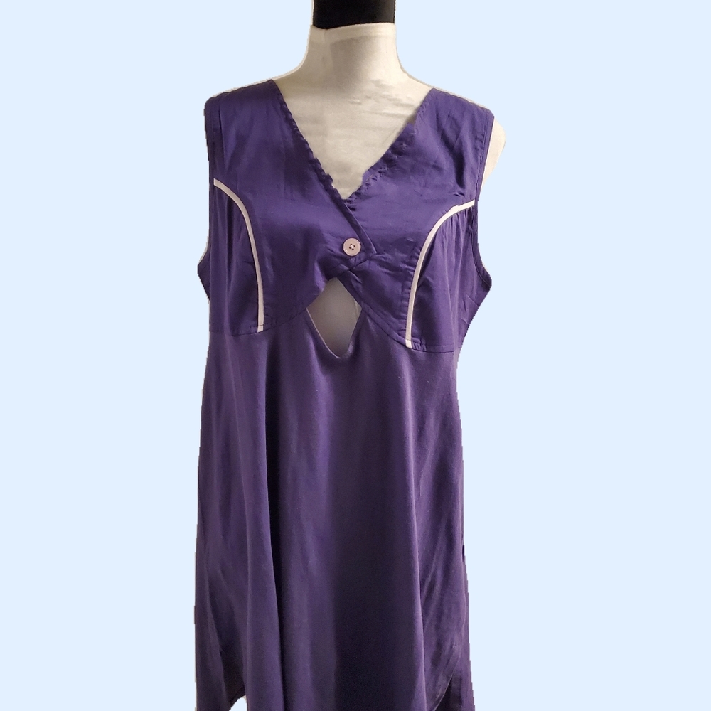 Pacifica by Pacifica Blue Purple Tunic Top